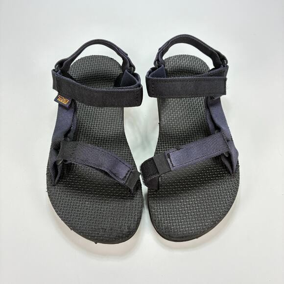 Teva Original Universal Black Adjustable Hook & Loop Sandal 1116866C Youth Sz 3 - Picture 2 of 6
